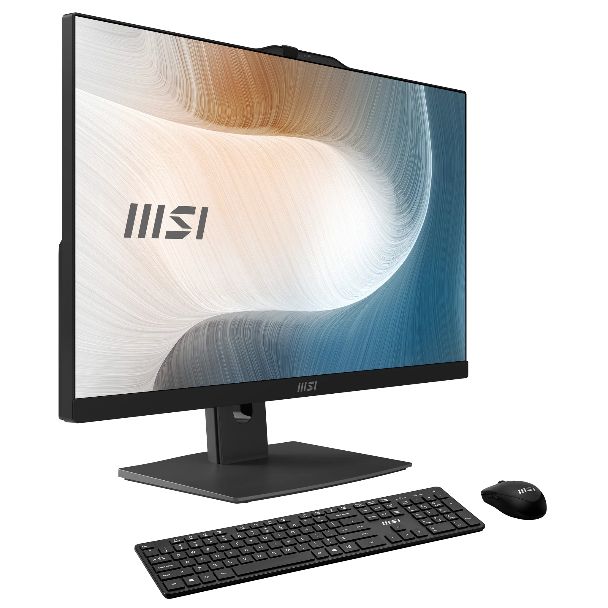 MSI Modern AM242P 1M-1225EU Core Ultra 3 100U, 8 Gt, 256 Gt SSD, Win 11 Pro All-in-one -p&ouml;yt&auml;kone, musta