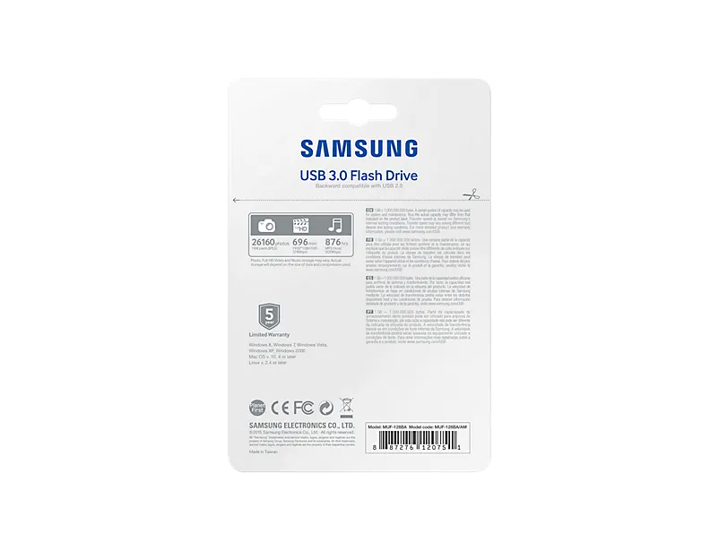 Samsung BAR MUF-128BA - USB Flash-asema - 128 Gt - USB 3.0 - kulta