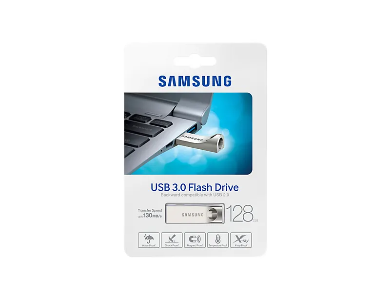 Samsung BAR MUF-128BA - USB Flash-asema - 128 Gt - USB 3.0 - kulta