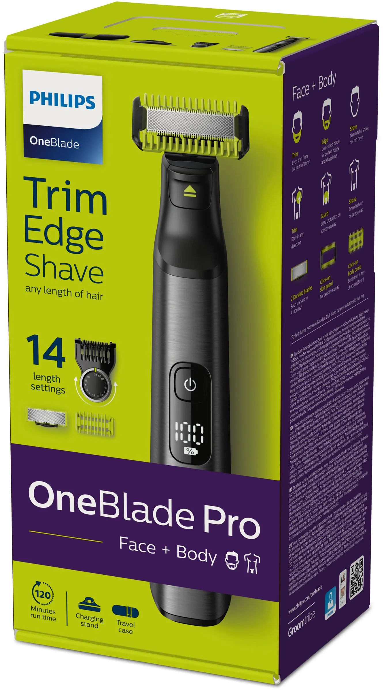 Philips OneBlade Pro QP6650 Face + Body -trimmeri