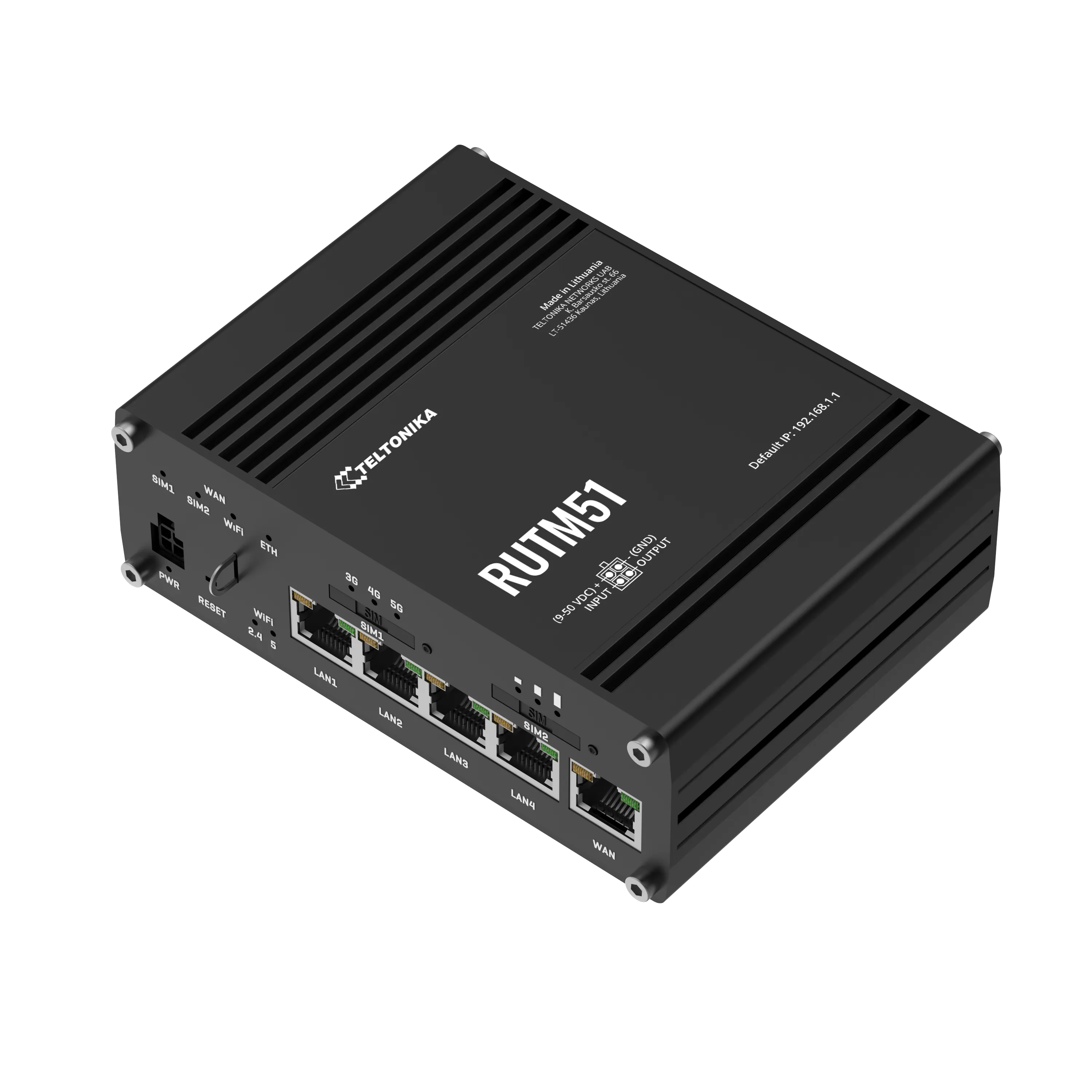 Teltornika RUTM51 Industrial  5G/4G CAT12/ WiFi LTE - router