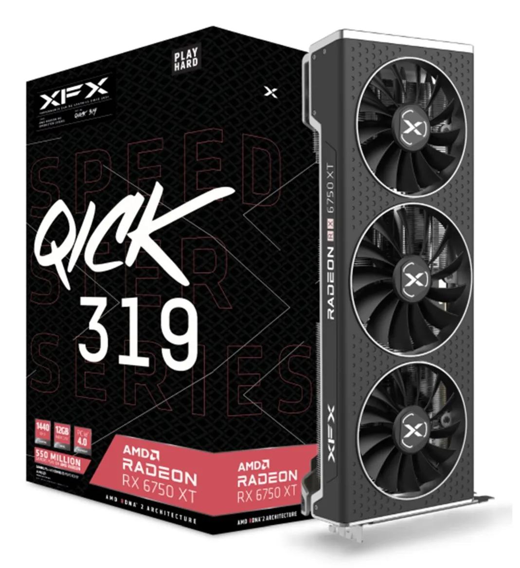 XFX Radeon RX 6750 XT Speedster QICK319 12GB - graphics card