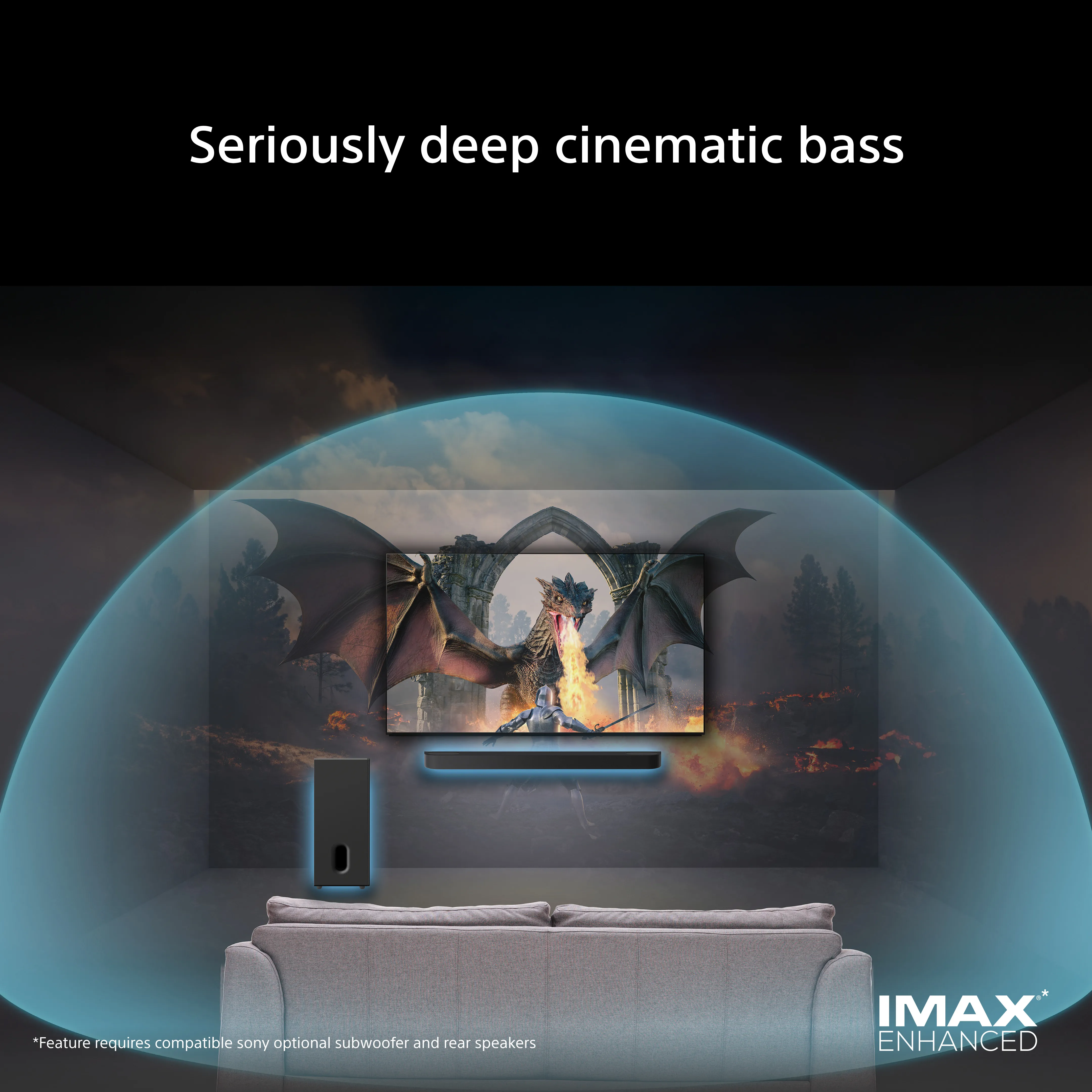 Sony BRAVIA Theatre Sub 8 Wireless Active Subwoofer, Black