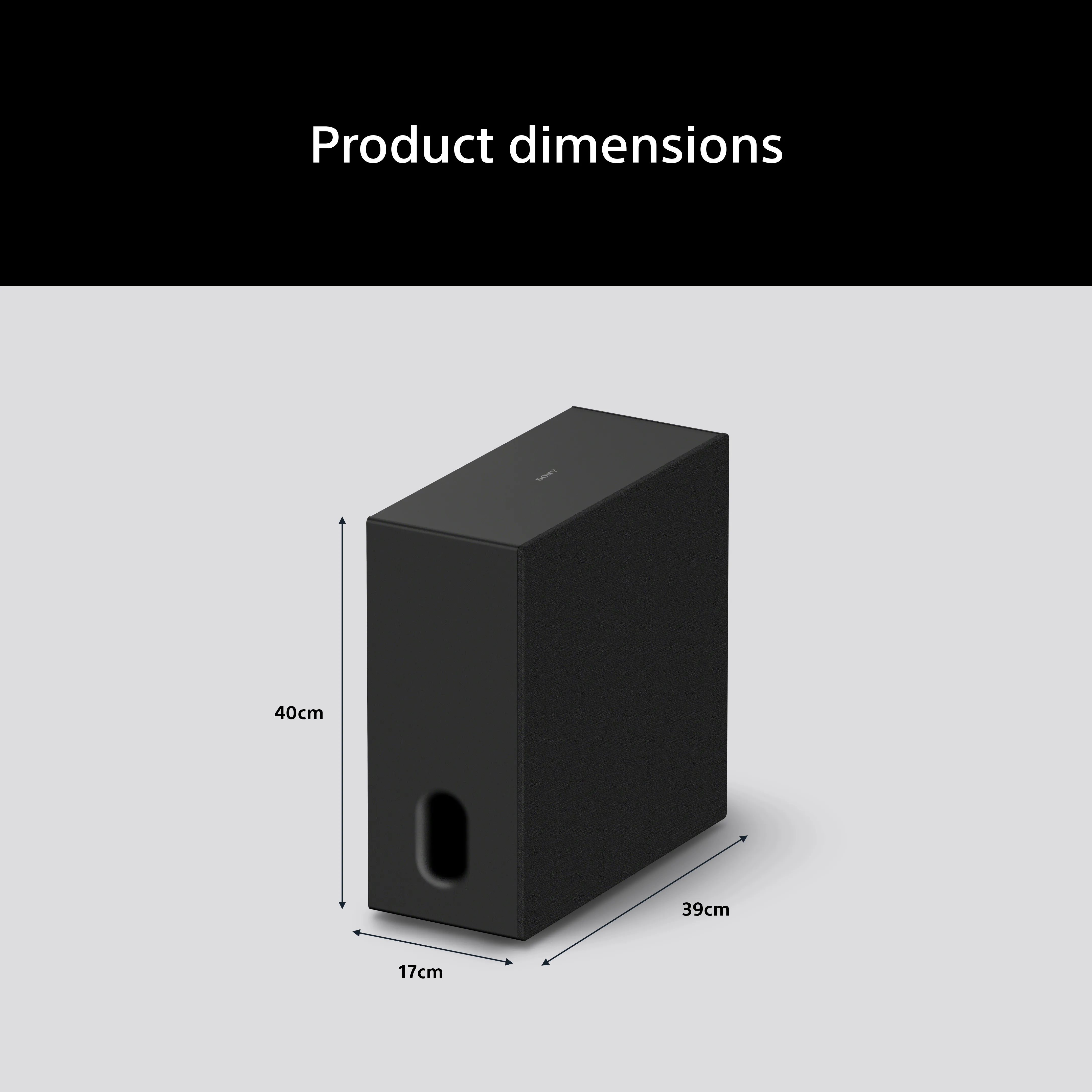 Sony BRAVIA Theatre Sub 8 Wireless Active Subwoofer, Black
