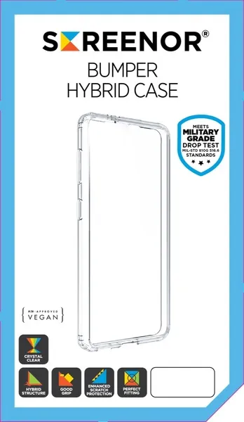 Screenor Bumper, iPhone 16e - fodral, Transparent