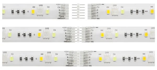 Deltaco Smart RGB-valonauha, 2700 - 6500K, 4m, Wi-Fi, 2,4GHz, 300 lm/m, valkoinen