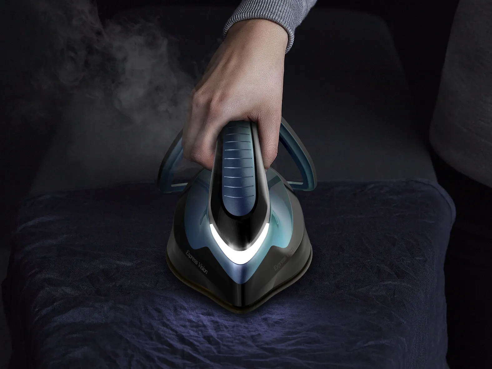 Tefal Express Vision SV8151E0 Steam Generator Iron, 2800W, 7 bar, 1.8L, Blue/Black