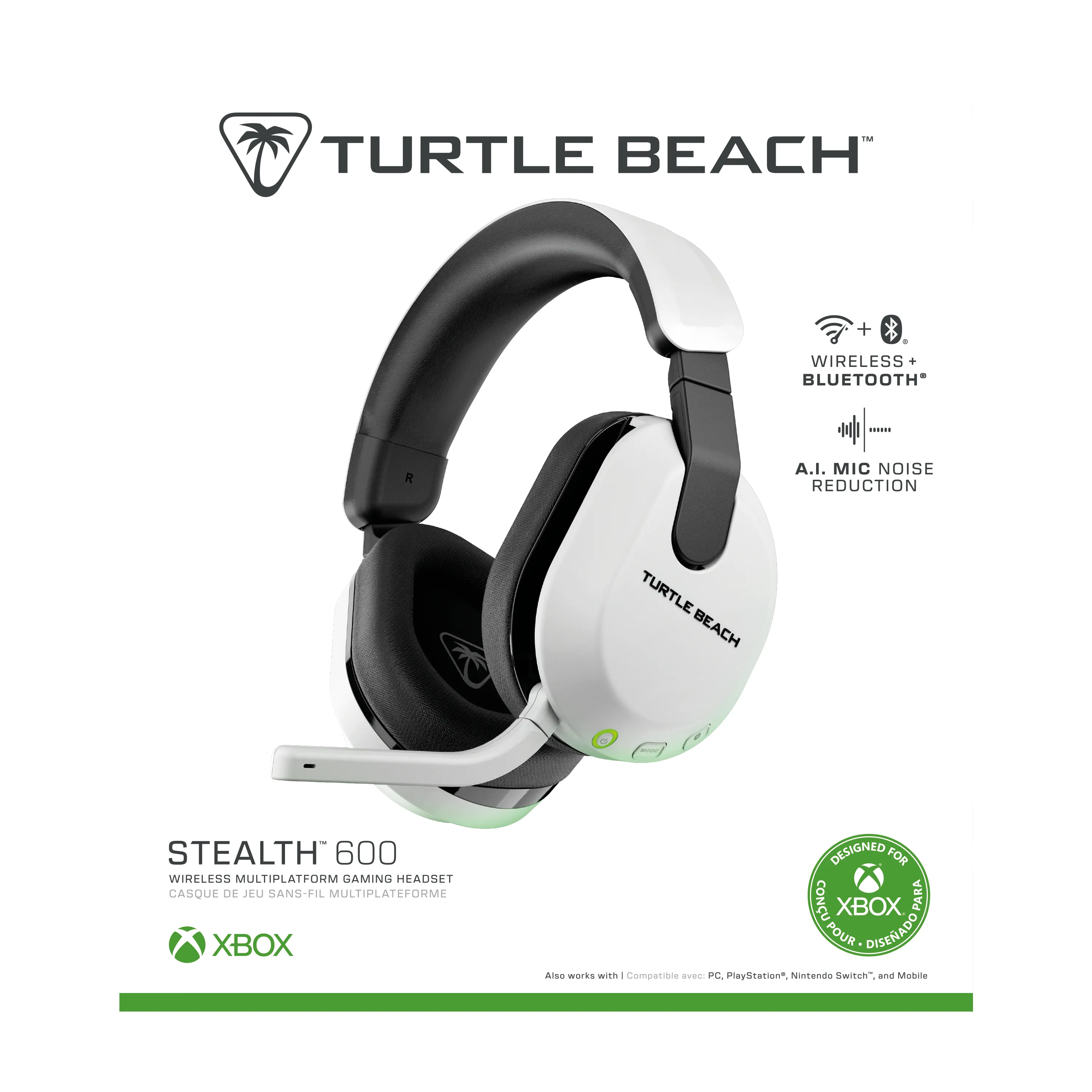 Turtle Beach Stealth 600 Gen 3 for Xbox Wireless Gaming Headset, White