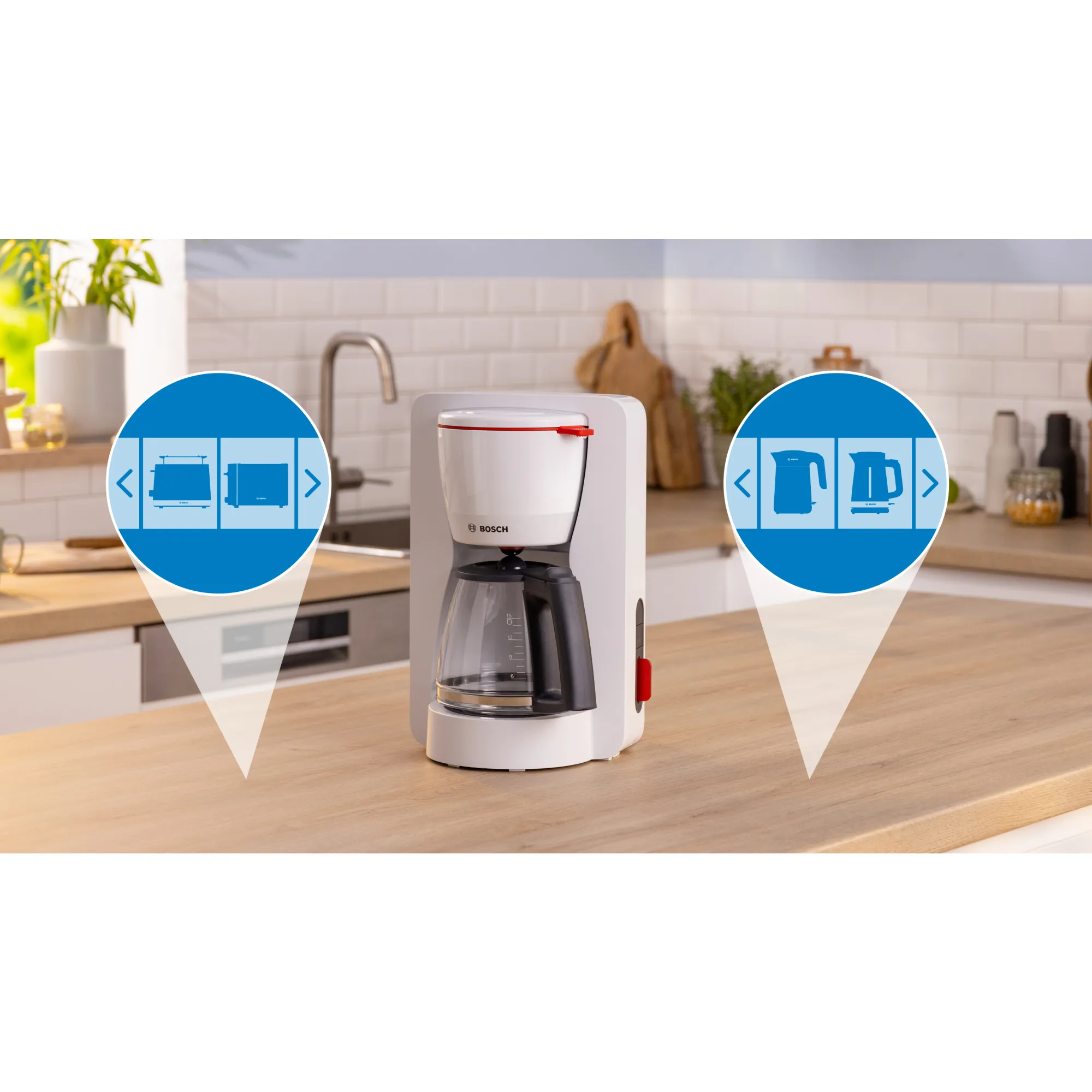Bosch MyMoment TKA3M131 - coffee maker, white