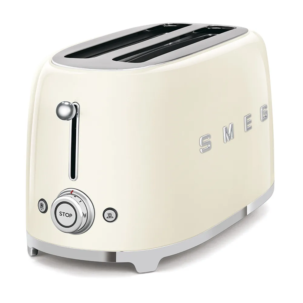 Smeg TSF02CREU - brödrost, 4 brödskivor, Kräm