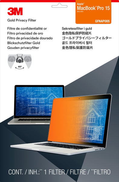 3M Gold Privacy Filter for 15 Apple MacBook Pro with Retina Display