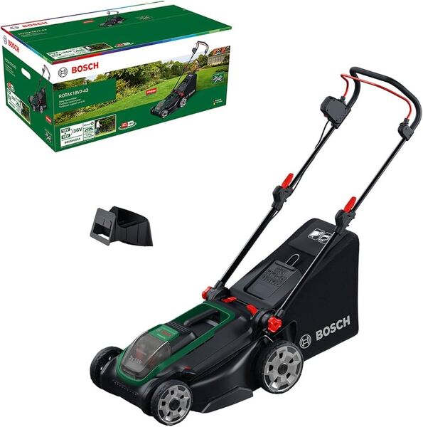 Bosch Rotak 18V-43 Hiiliharjaton Akkuruohonleikkuri 43 cm