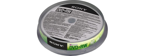 SONY 10DPW47SP 10 X DVD+RW 4.7GB SPINDLE