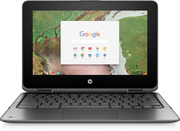 HP 11.6" ChromeBook 11 G1, 32GB, Chrome OS - kannettava, hopea