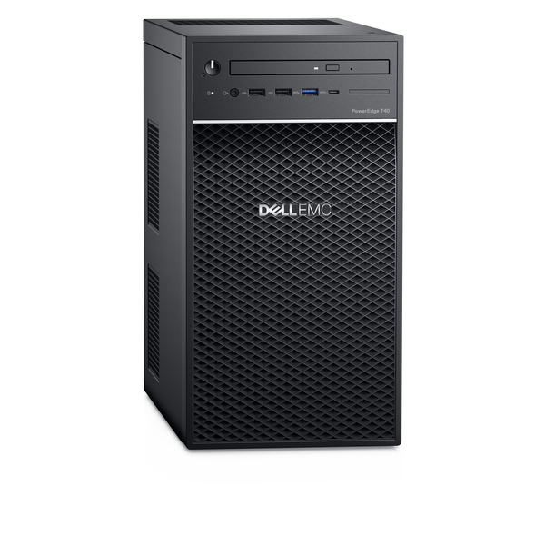 Dell EMC PowerEdge T40 - Palvelin - torni - 1-tie - 1 x Xeon E-2224G / 3.5 GHz - RAM 8 Gt - HDD 1 Tt - DVD-kirjoitin - UHD Graphics P630 - GigE - ei KJ - monito