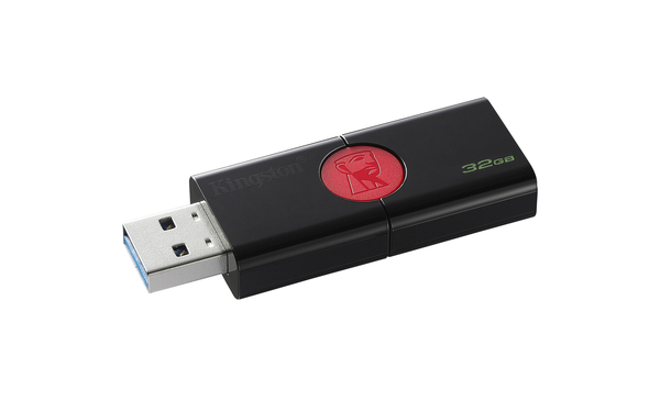 Kingston 32 GB DataTraveler 106 USB - minne, Svart/R&ouml;d