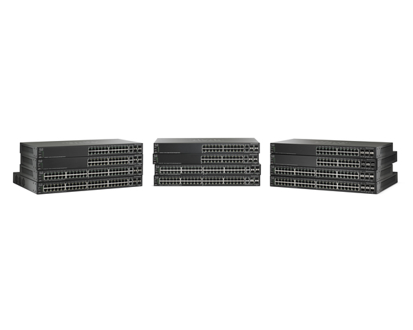 Cisco Small Business SG500X-24 - Kytkin - L3 - Hallinnoitu - 24 x 10/100/1000 + 4 x 10 Gigabit SFP+ - r&auml;kkiin asennettava