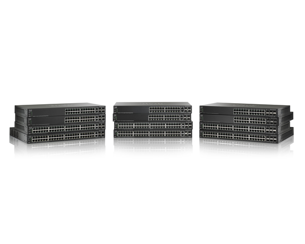 Cisco Small Business SG500X-24 - Kytkin - L3 - Hallinnoitu - 24 x 10/100/1000 + 4 x 10 Gigabit SFP+ - r&auml;kkiin asennettava