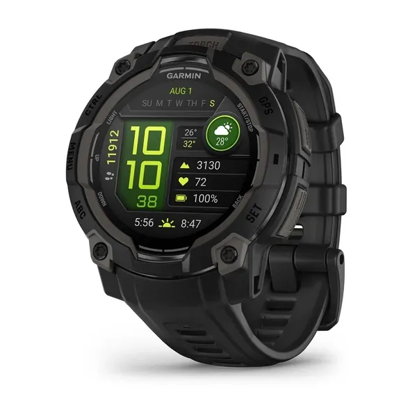 Garmin Instinct 3 45mm AMOLED - sports watch, Black