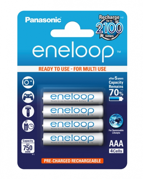 Eneloop AAA 750 mAh 4 pcs HR-4UTGB-4BP