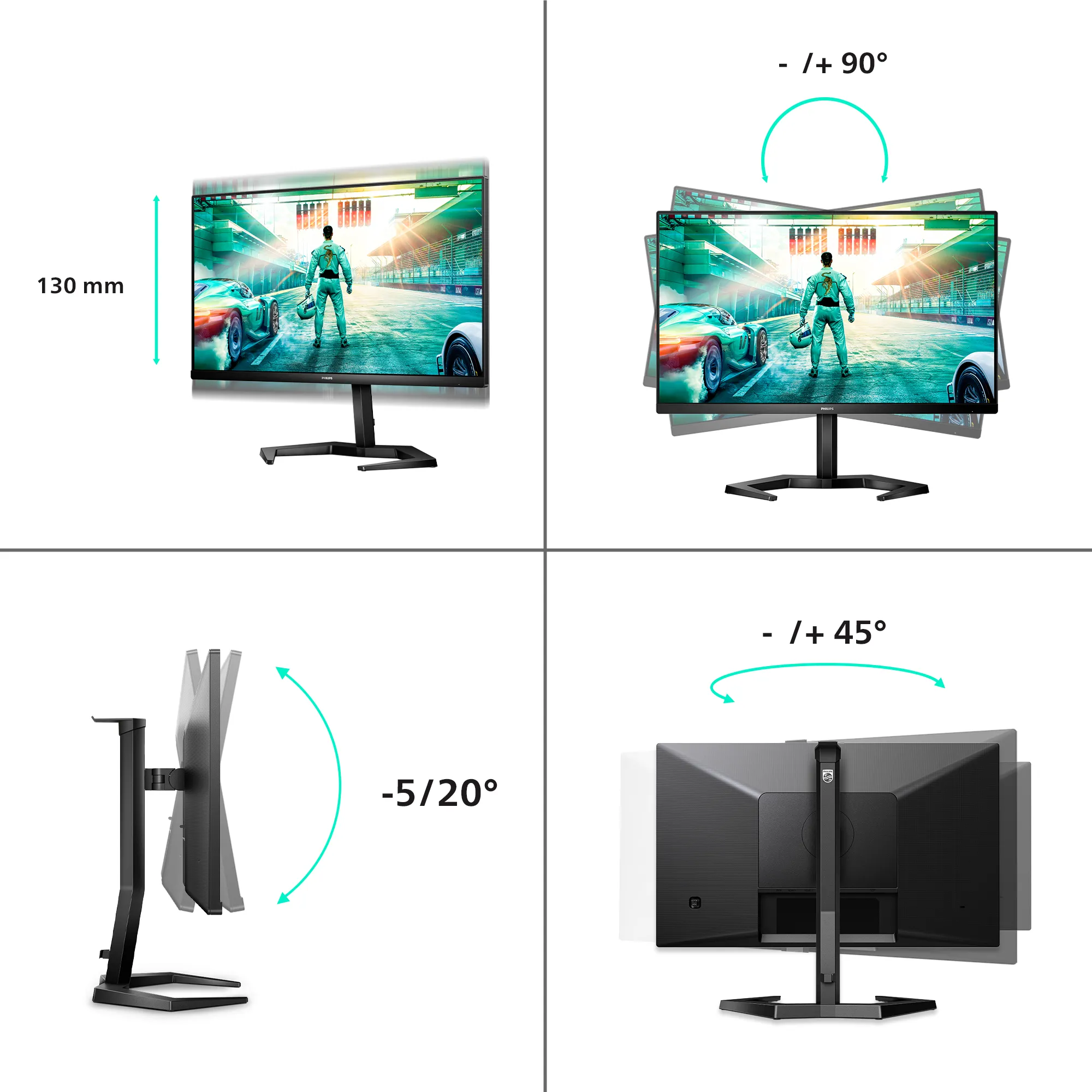 Philips Momentum 24M1N3200VA 23.8" Full HD, VA 165Hz Gaming Monitor