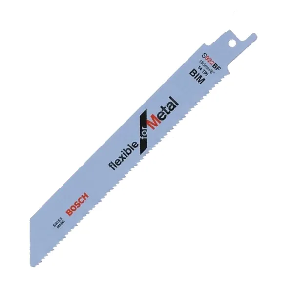 Bosch Saber Saw Blade S 922 BF Flexible for Metal, 150mm (2 pieces)
