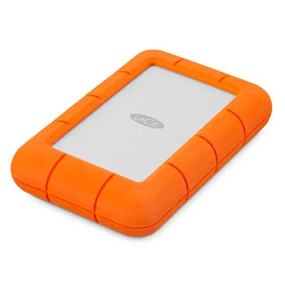 Lacie Rugged Mini 1 Tt -ulkoinen kovalevy, Oranssi, Hopea