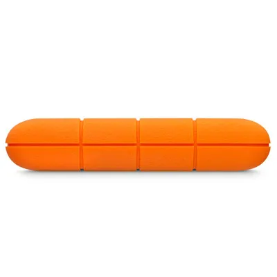 Lacie Rugged Mini 1 Tt -ulkoinen kovalevy, Oranssi, Hopea