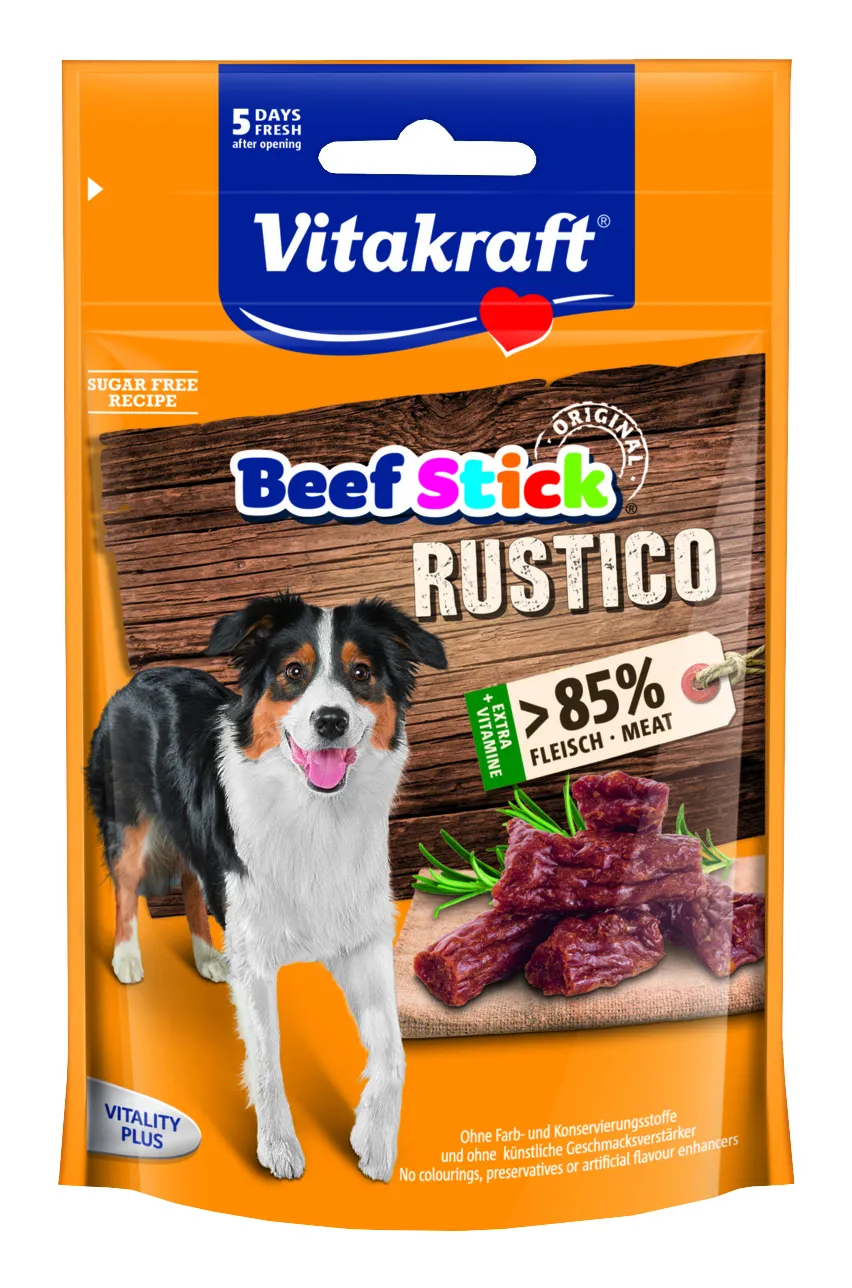 Vitakraft Beef Stick Rustico, Sugar Free, 55g