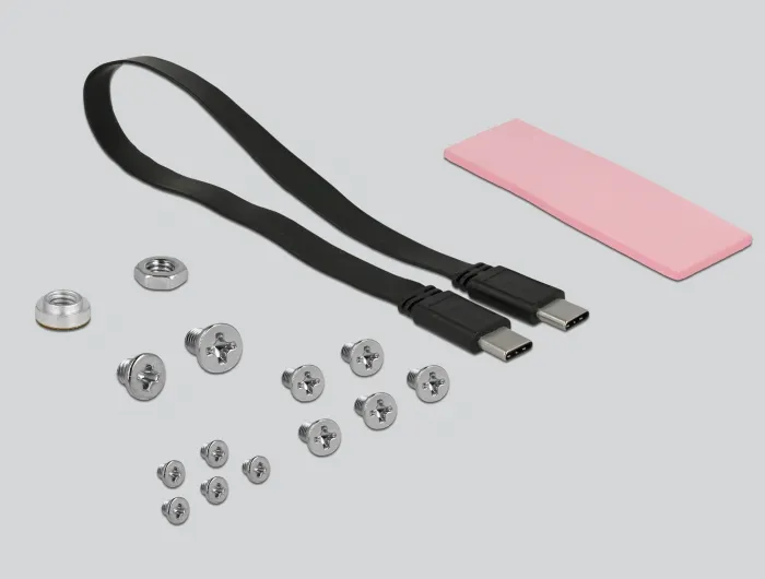 Delock External 2.5? Enclosure for M.2 NVMe PCIe SSD with USB 3.1 Gen 2 USB Type-C