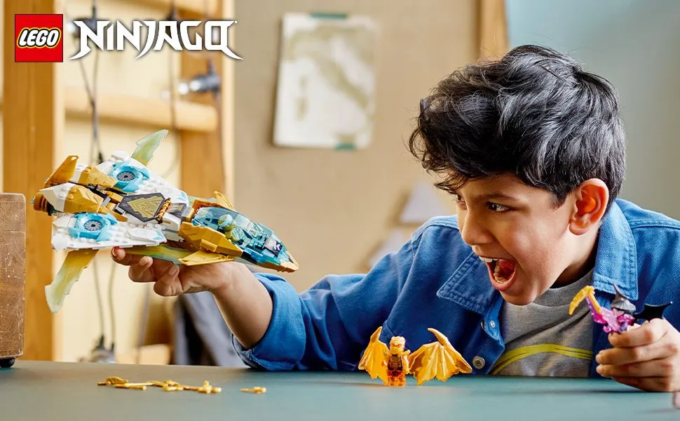Lego Ninjago -Zanen kultainen lohik&auml;&auml;rmelentokone 71770