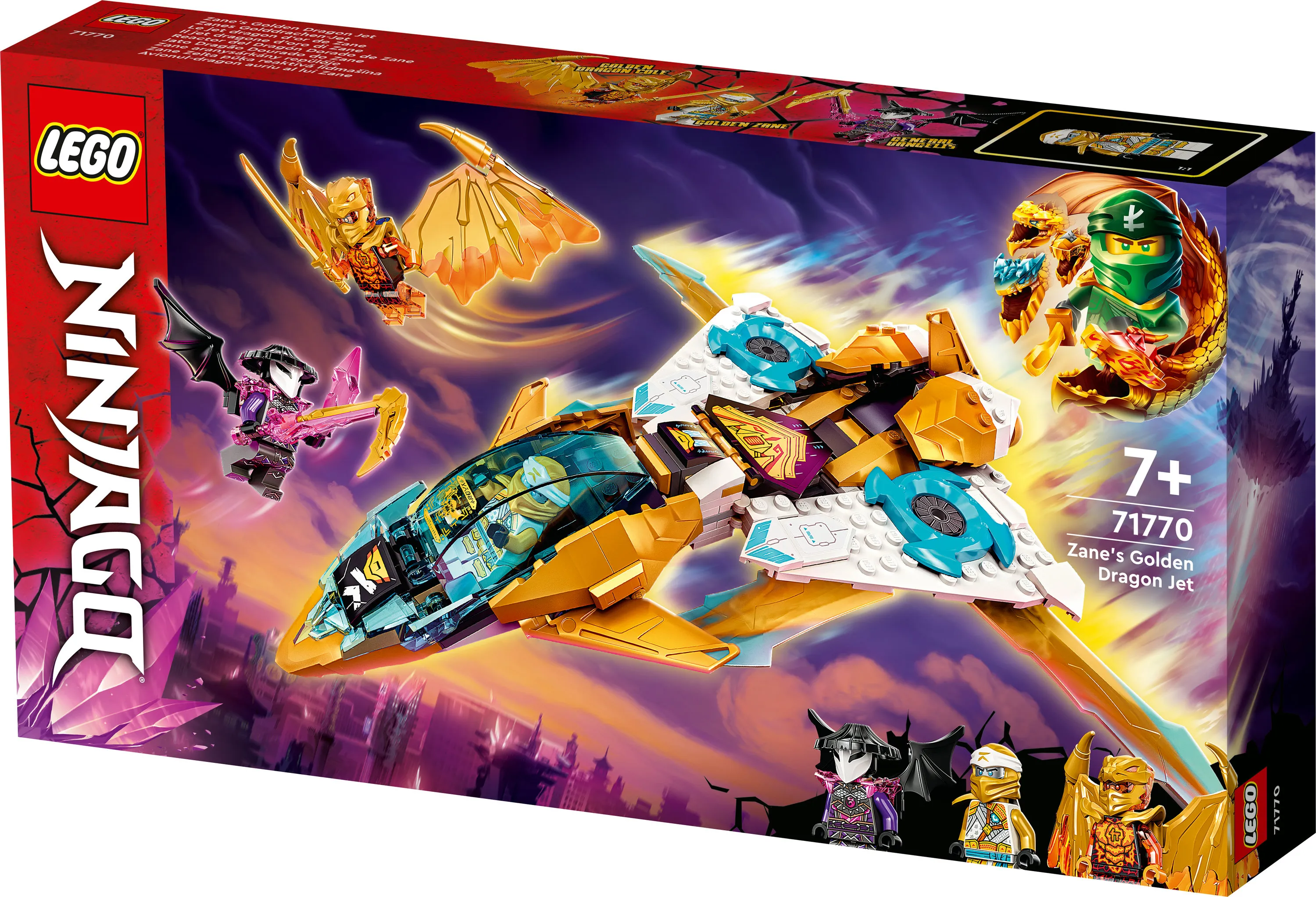Lego Ninjago -Zanen kultainen lohik&auml;&auml;rmelentokone 71770