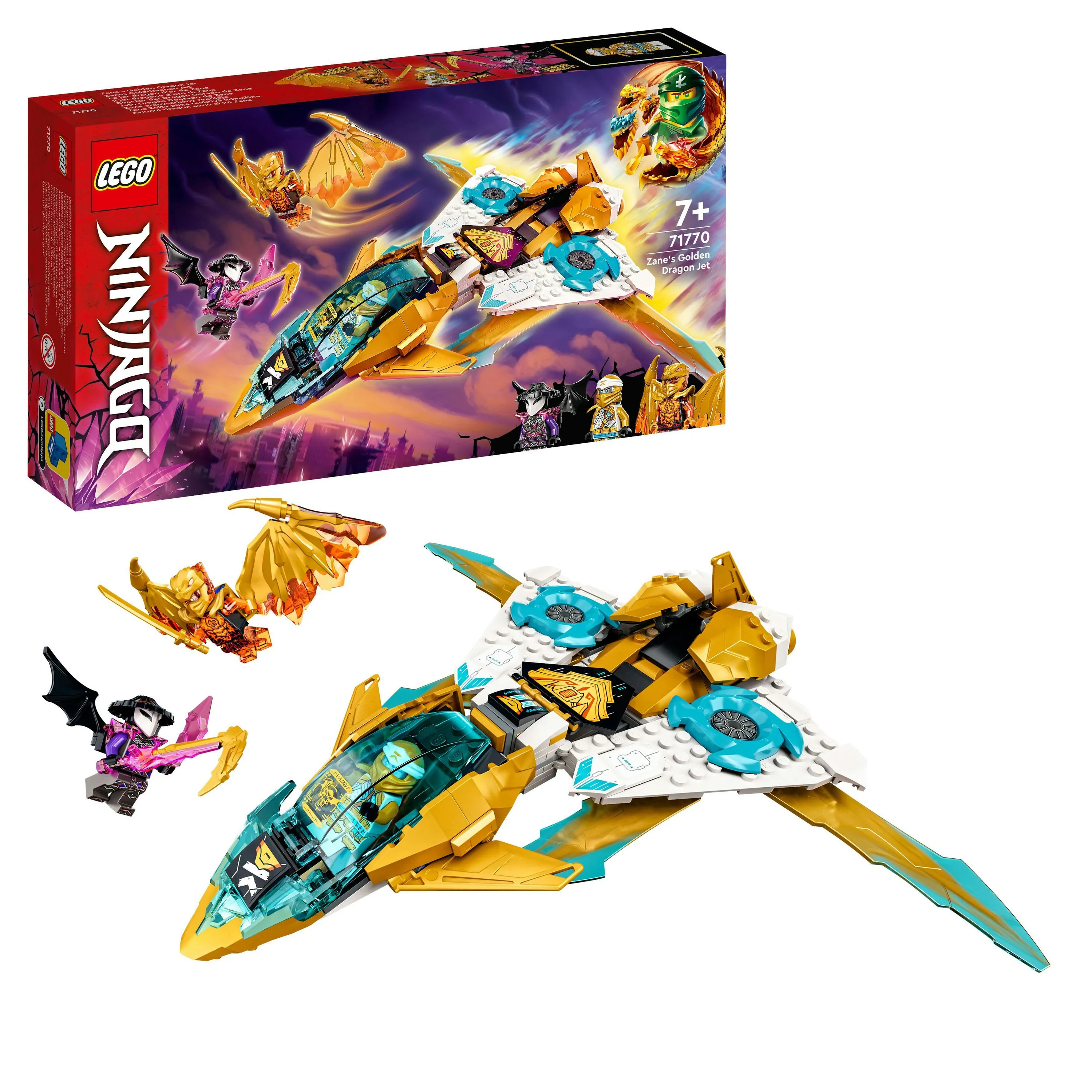 Lego Ninjago -Zanen kultainen lohik&auml;&auml;rmelentokone 71770