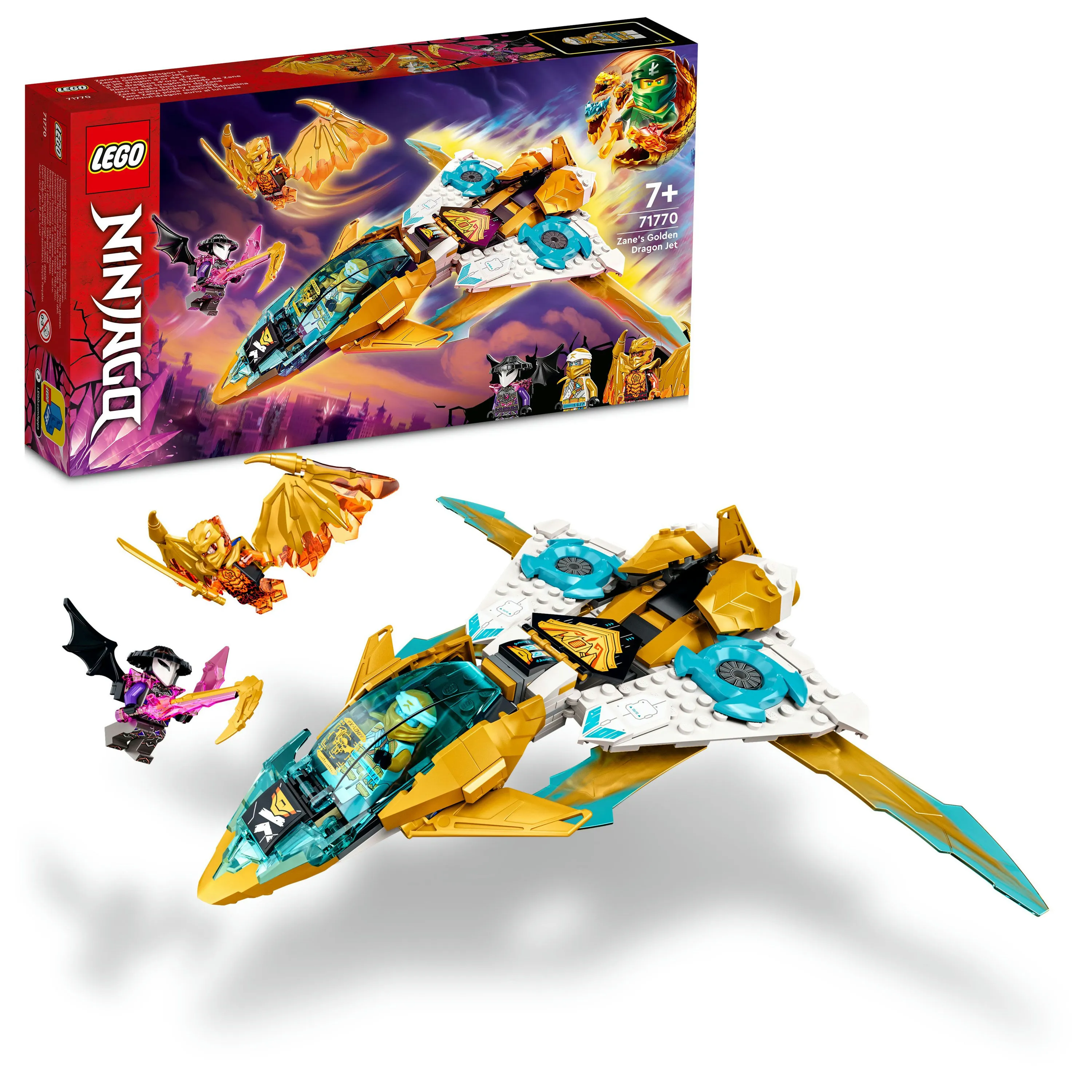 Lego Ninjago -Zanen kultainen lohik&auml;&auml;rmelentokone 71770