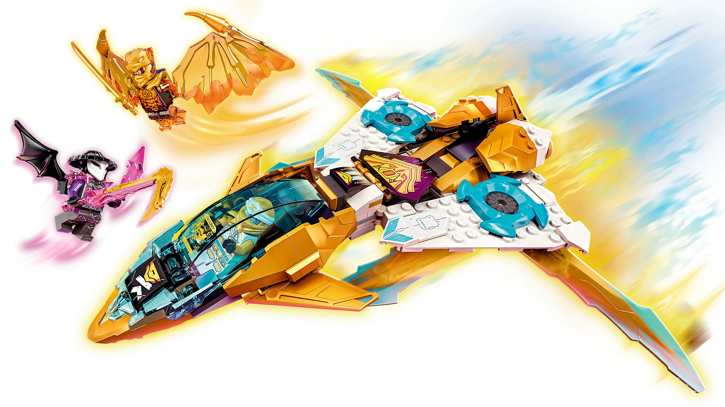 Lego Ninjago -Zanen kultainen lohik&auml;&auml;rmelentokone 71770