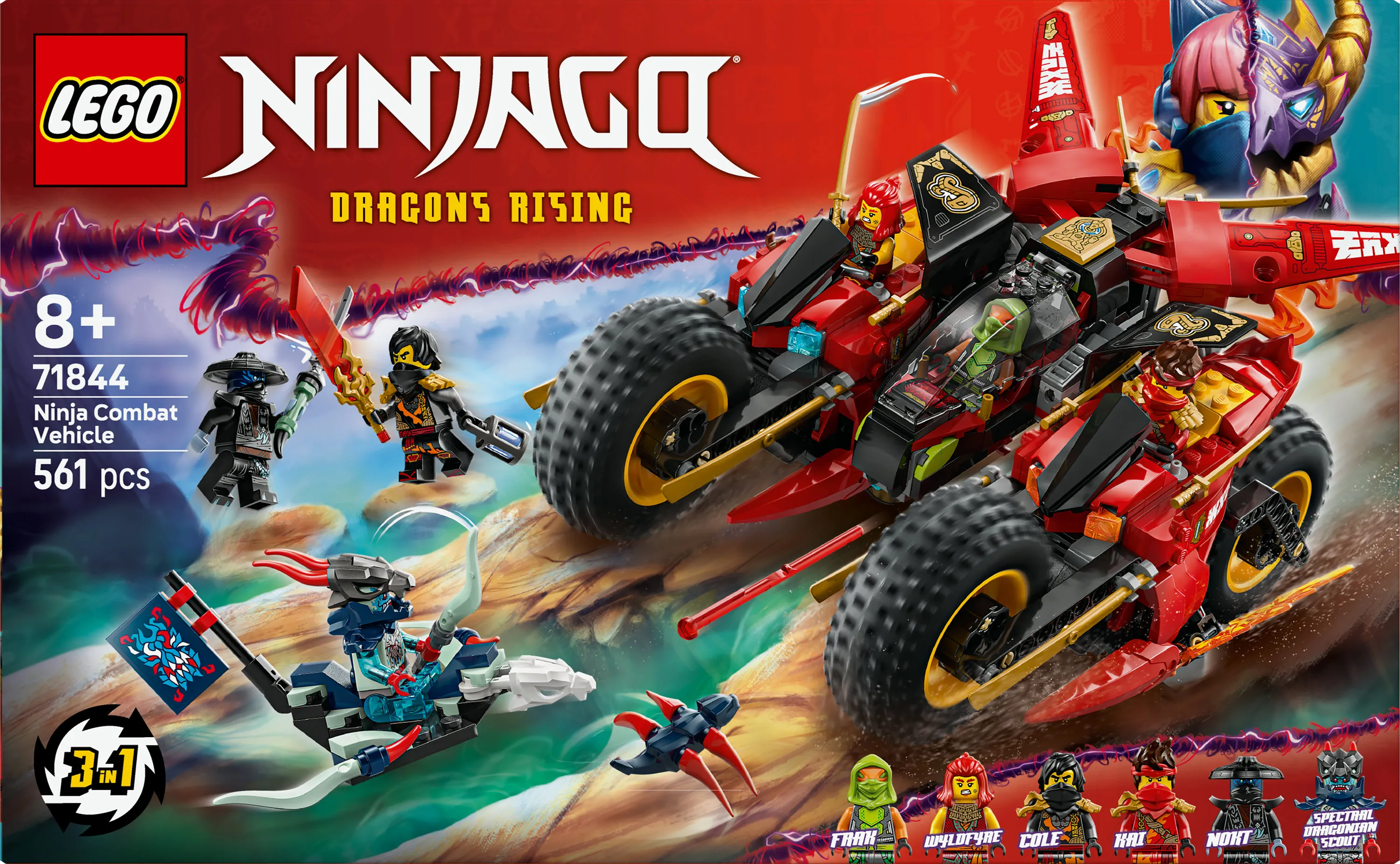 LEGO NINJAGO Ninjojen taisteluajoneuvo 71844