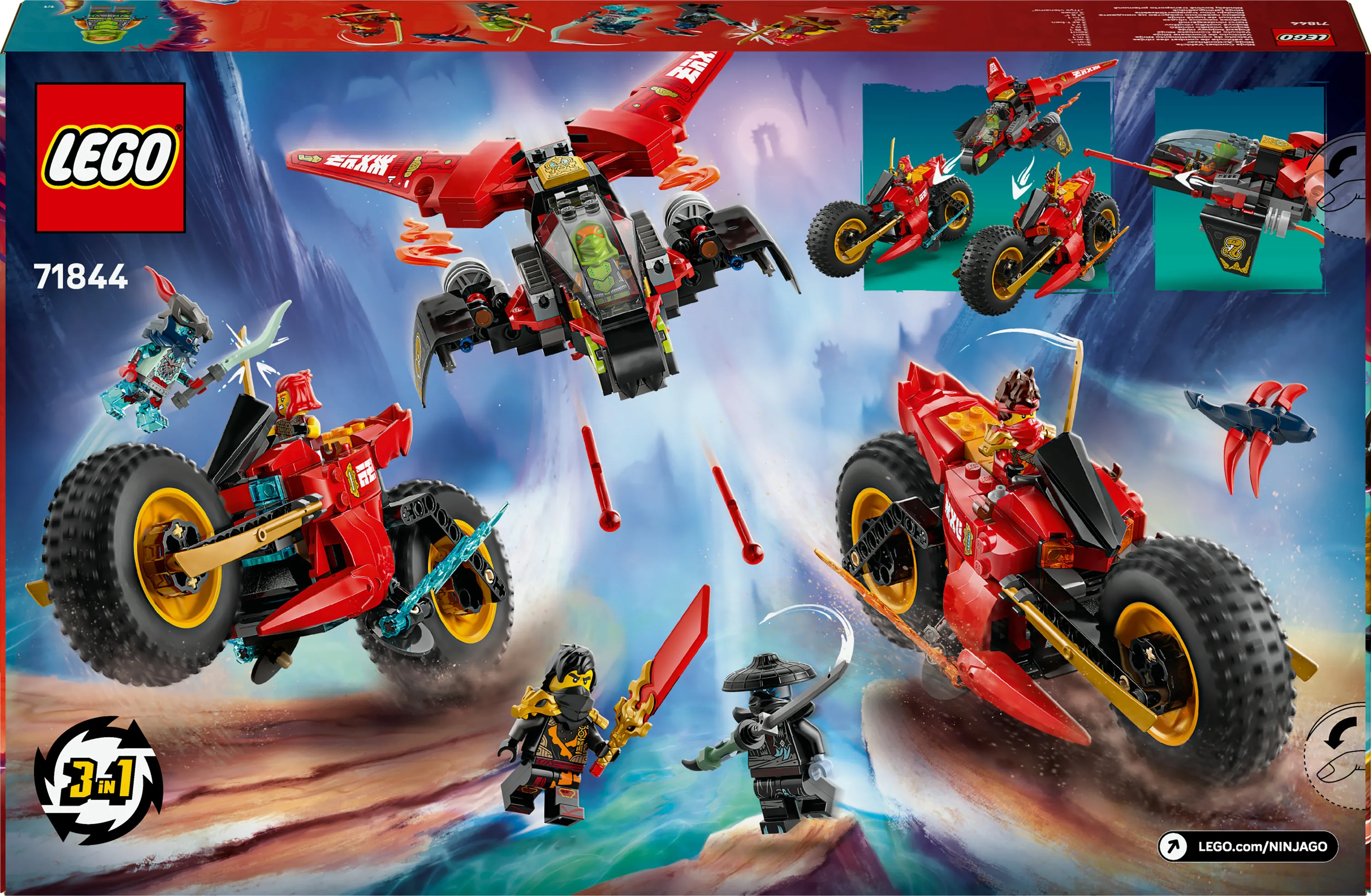 LEGO NINJAGO Ninjojen taisteluajoneuvo 71844