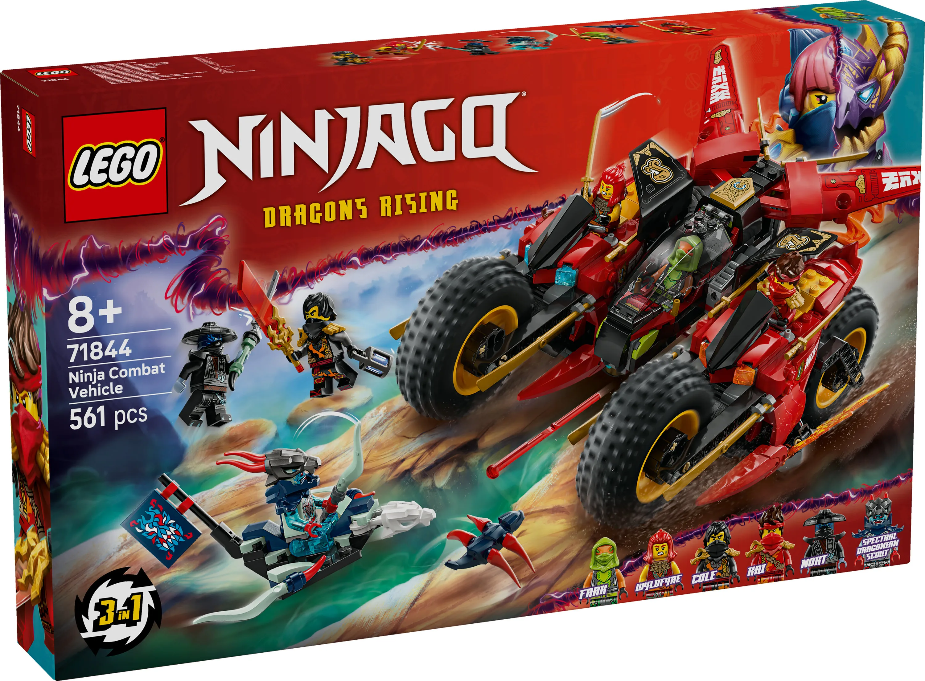 LEGO NINJAGO Ninjojen taisteluajoneuvo 71844