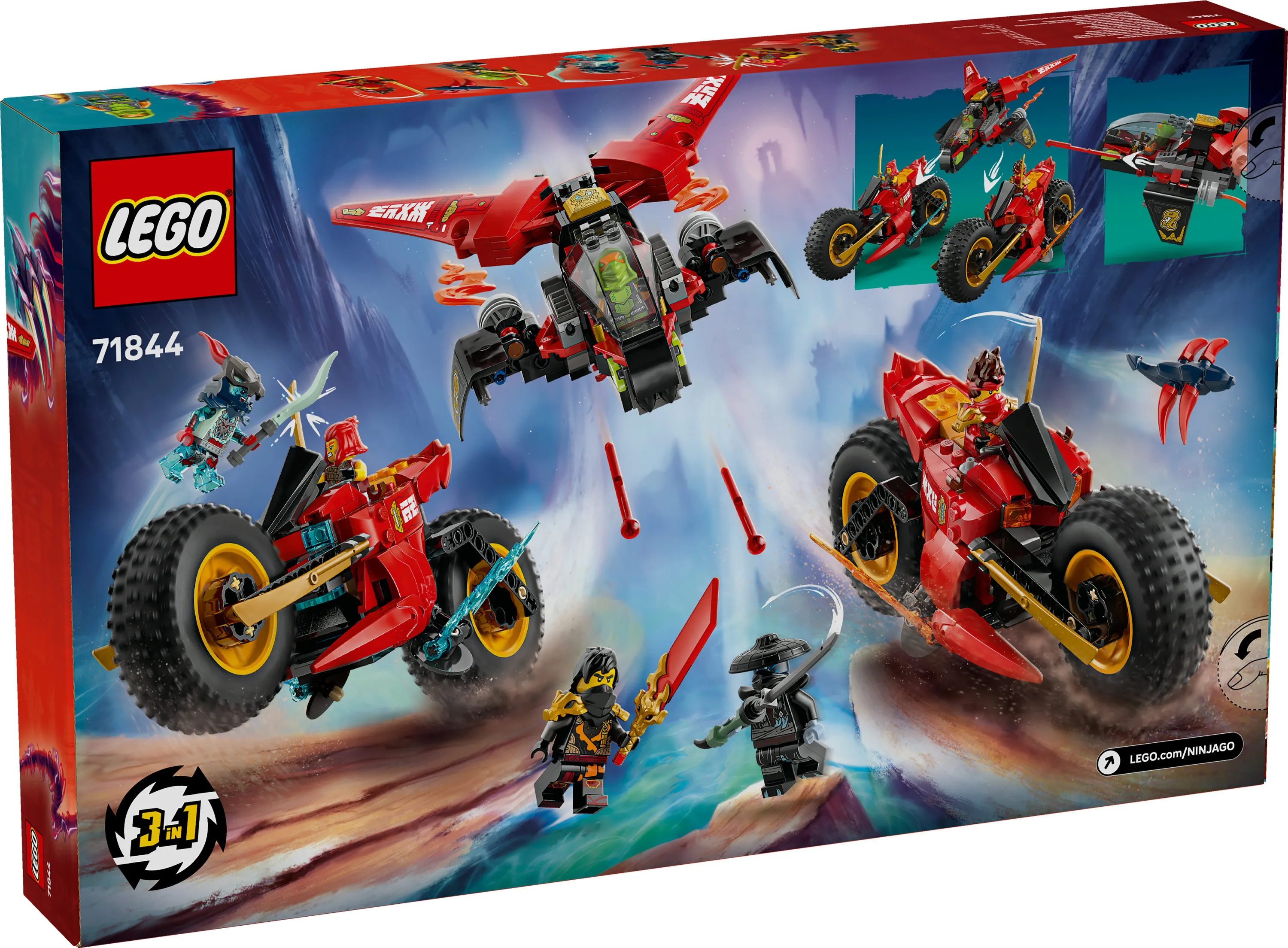 LEGO NINJAGO Ninjojen taisteluajoneuvo 71844