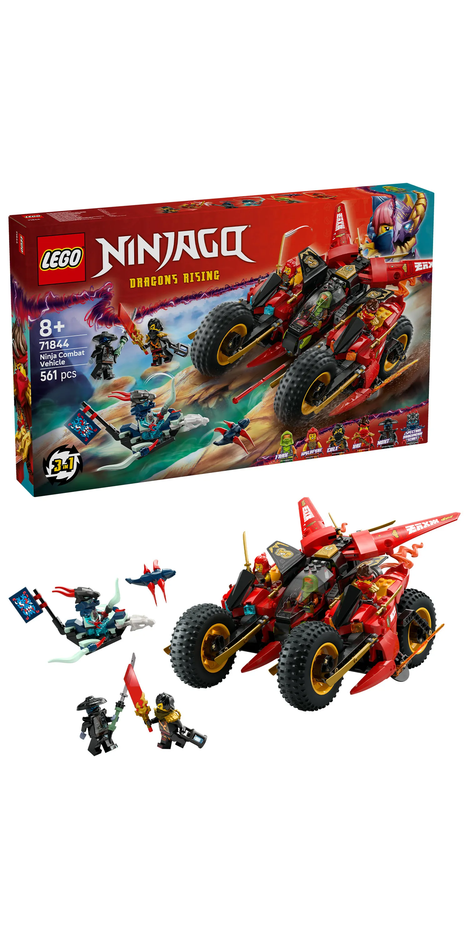 LEGO NINJAGO Ninjojen taisteluajoneuvo 71844