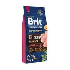 Brit Premium by Nature Junior L Chicken, Dry food for dogs, 15kg