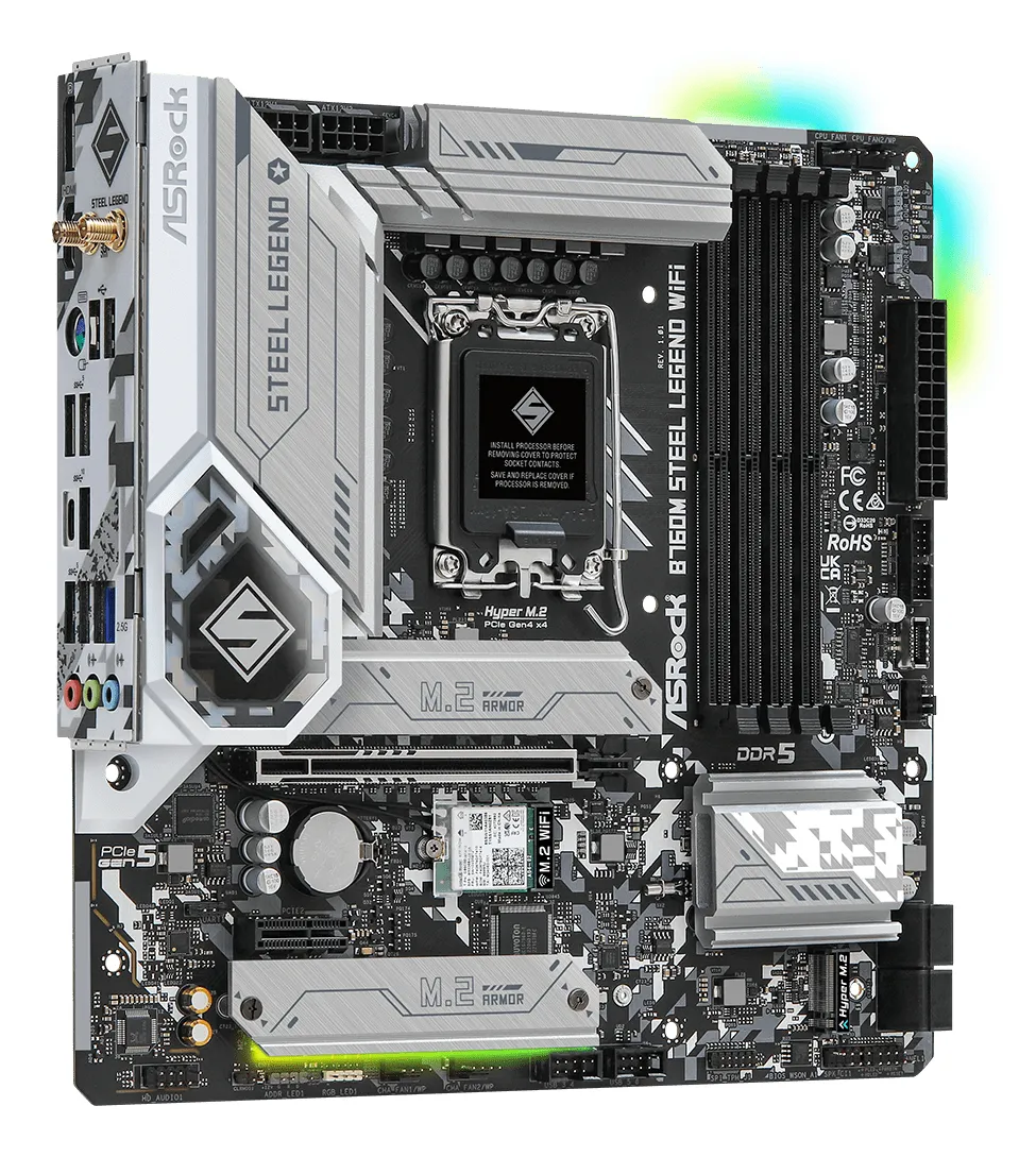 ASRock B760M Steek Legend Wi-Fi mATX - motherboard