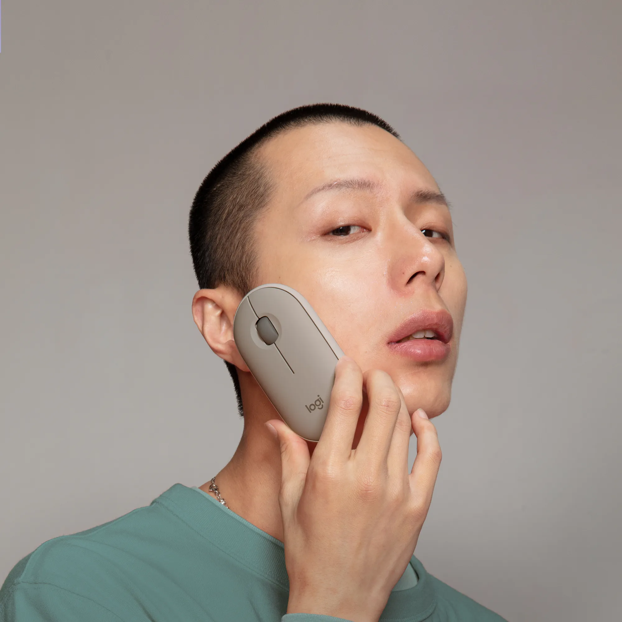 Logitech Pebble M350 tr&aring;dl&ouml;s mus, sand