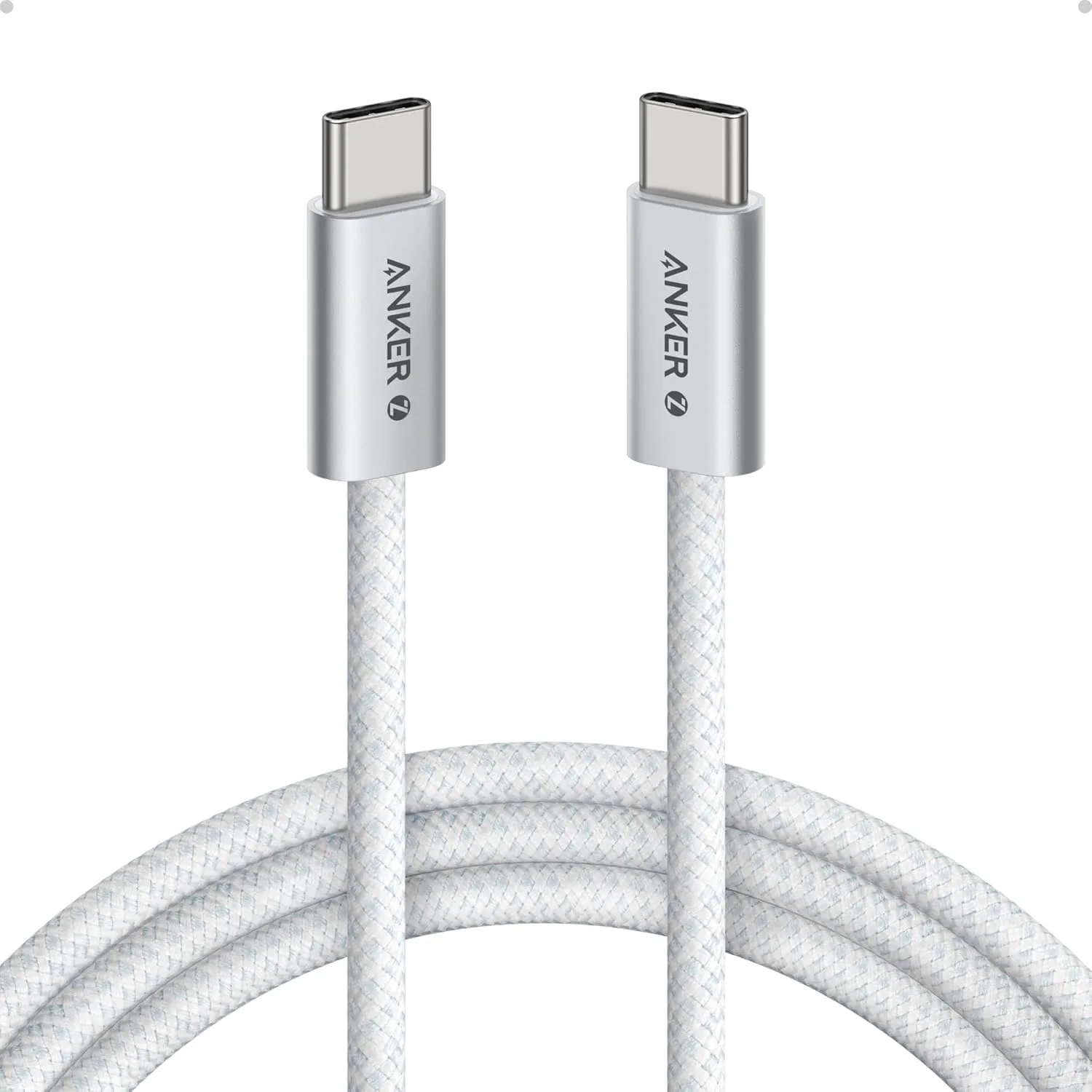 Anker Zolo USB-C -kaapeli, 240 W, 1,8 m, valkoinen