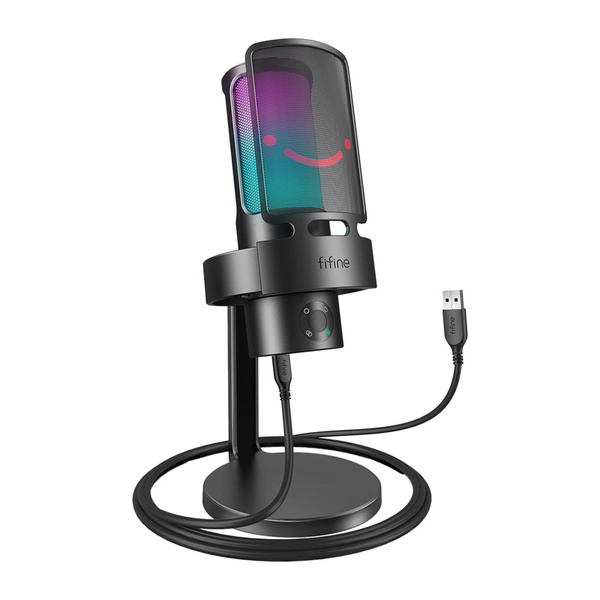 FIFINE AmpliGame A8B, USB, Condenser Microphone, Black