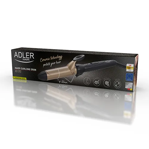 Adler AD 2112 32mm Hair Curler, Black/Rose Gold