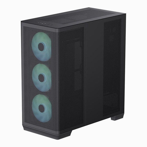 Aerocool APNX C1-BK-V1 ARGB Midi-Tower Case with RGB lighting, Black