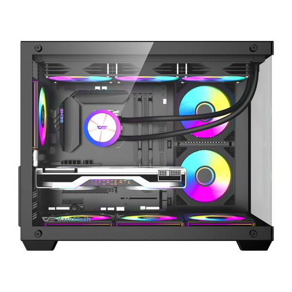 DARKFLASH B275 PRO Mini-Tower Case with window, Black