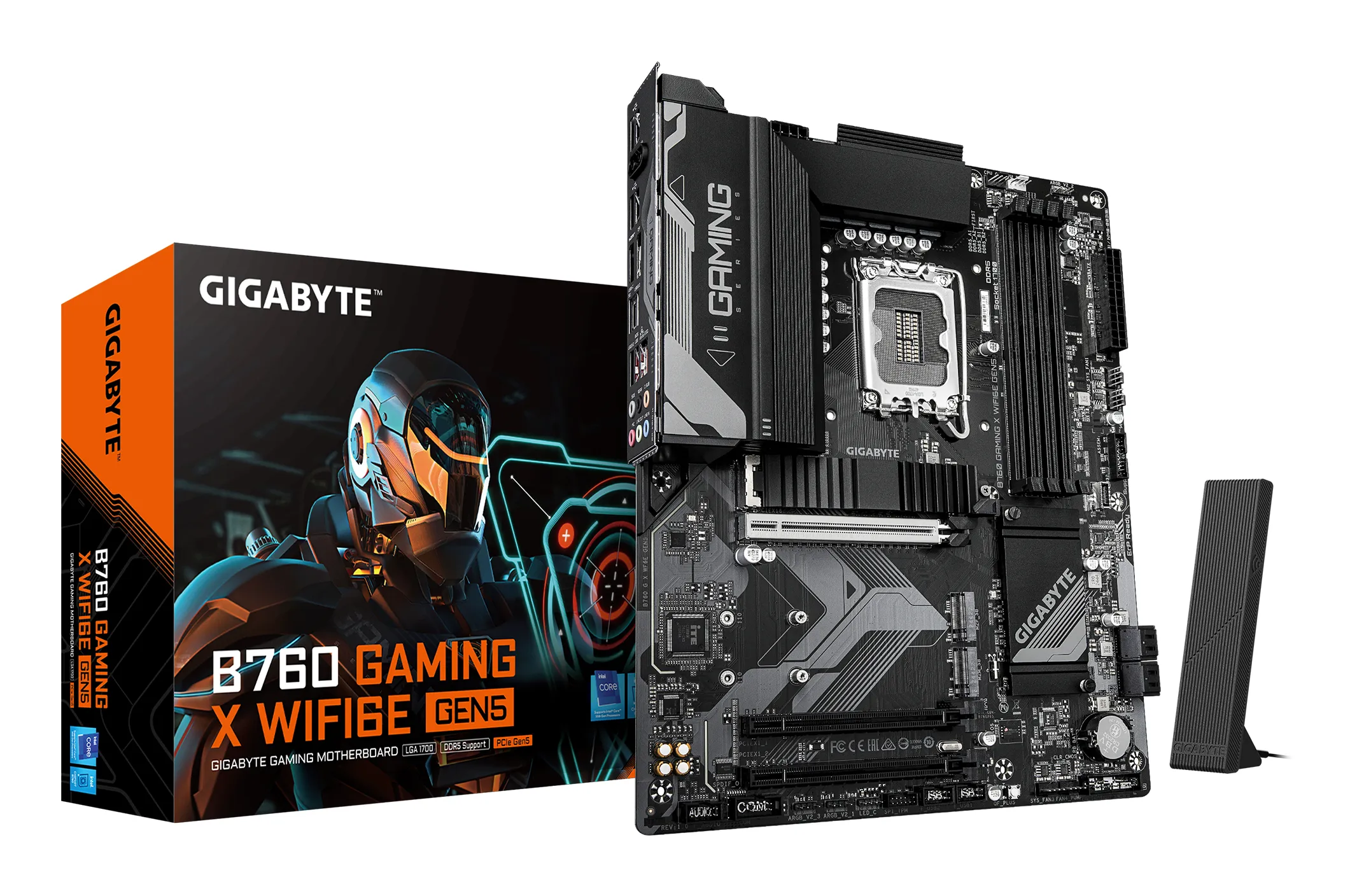 Gigabyte B760 WiFi6E Gen5 DDR5 LGA1700 ATX - motherboard