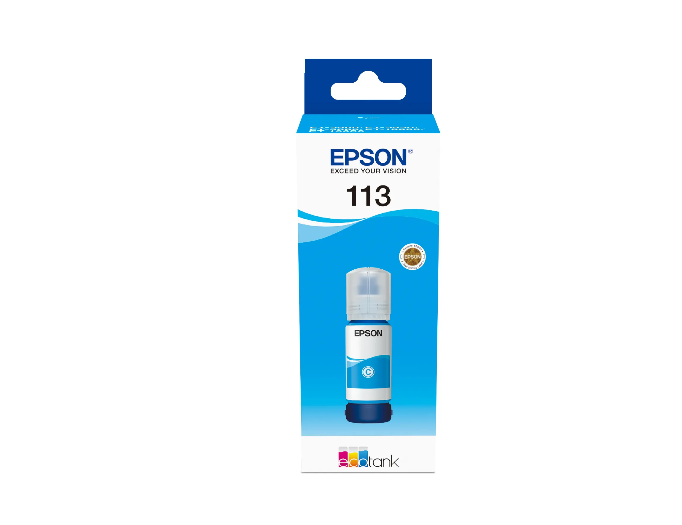 Epson 113 EcoTank bl&auml;ckflaska, 70 ml, cyan